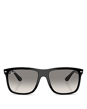 Shop Ray Ban Ray-ban Boyfriend Two Square Sunglasses, 60mm In Black/gray Gradient