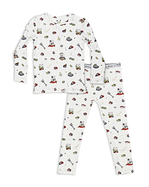 Shop Bellabu Bear Unisex Sushi Cat Print Pajama Set - Baby, Little Kid In White
