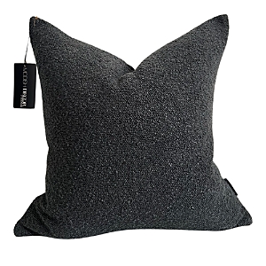 Modish Decor Pillows Boucle Pillow Cover, 18 X 18 In Pitch