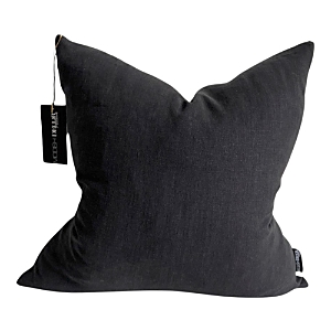 Modish Decor Pillows Linen Pillow Cover, 18 X 18 In Black