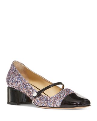 Jimmy Choo - Women's Elisa 45 Glitter Cap Toe Pumps