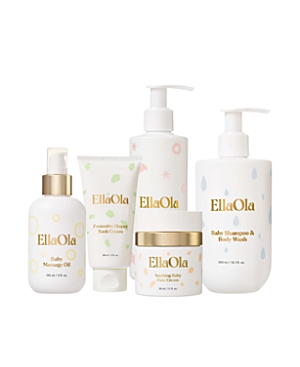 Ellaola Kids'  The Baby's All-around Skincare Bundle (5 Pieces) - Baby In White