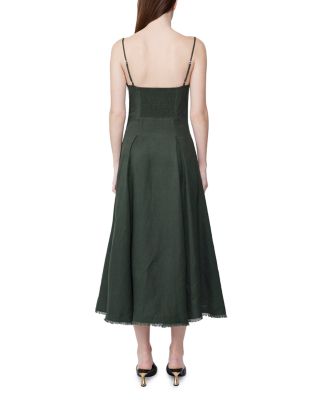 knee length dresses for ladies Elyssa Satin Midi Dress main image 0