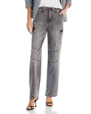 L'AGENCE - Brooklyn High Rise Wide Leg Utility Jeans in Magnesite