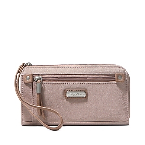 Baggallini Zip Around Wallet In Blush Shimmer