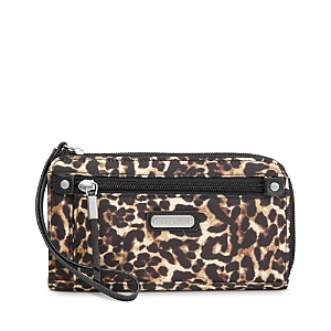 Baggallini Zip Around Wallet In Wild Cheetah