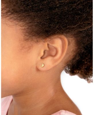 Girls' 14K Gold Moonlight Studs Screw Back Earrings - Baby, Little Kid, Big Kid