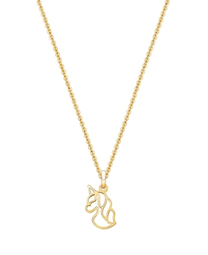 Tiny Blessings Girls' 14k Gold Unicorn Dreams 13-14 Necklace - Baby, Little Kid, Big Kid In 14k Yellow Gold