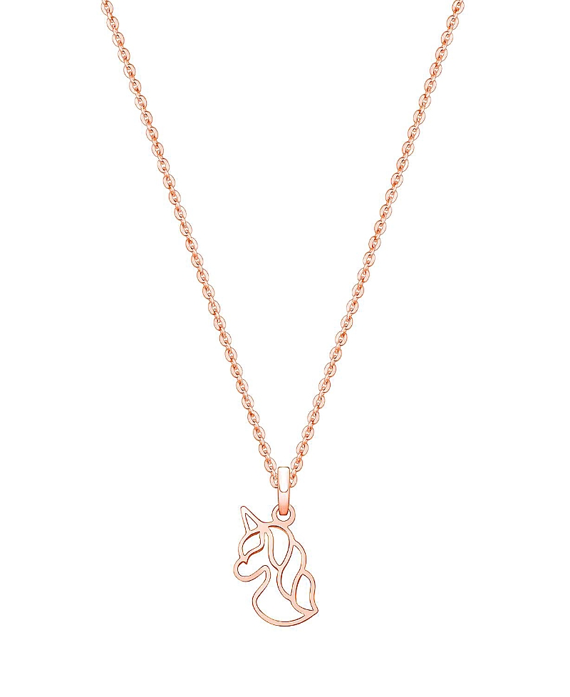 Tiny Blessings Children's 14k Gold Unicorn Dreams Girls' 12-14 Necklace In K Rose Gold