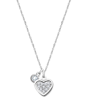 Tiny Blessings Kids' Children's Sterling Silver Oh So Loved Birthstone Girls' 12-14 Necklace In April