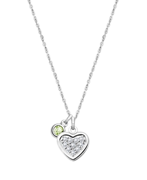Tiny Blessings Kids' Children's Sterling Silver Oh So Loved Birthstone Girls' 12-14 Necklace In August