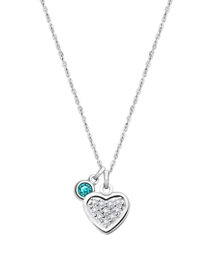 Tiny Blessings Girls' Sterling Silver Oh So Loved Birthstone 13-14 Necklace - Baby, Little Kid, Big Kid In December