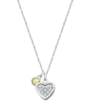 Tiny Blessings Kids' Children's Sterling Silver Oh So Loved Birthstone Girls' 12-14 Necklace In November