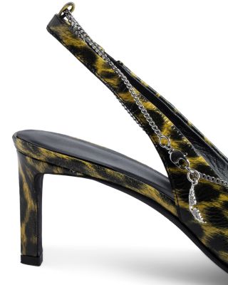 Women's First Night Pointed Toe Slingback High Heel Pumps