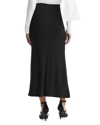 REISS Eleanor Jersey Ruched Midi Skirt | Bloomingdale's