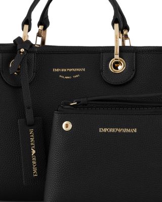 MyEA Small Black Shopper Tote Bag