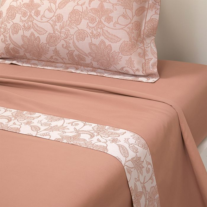 Yves Delorme - Perse Floral Print Flat Sheet, Queen