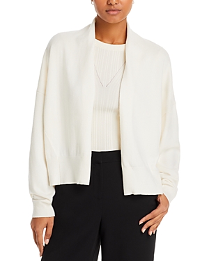 Shop Vince Open Front Cardigan In Off White