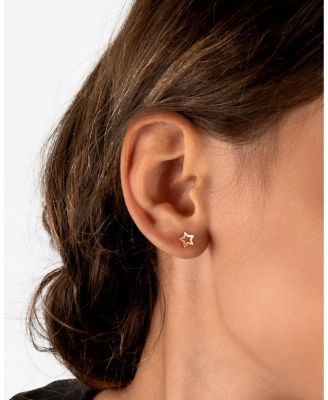 Girls' 14K Gold Wish Upon a Star Studs Screw Back Earrings - Baby, Little Kid, Big Kid