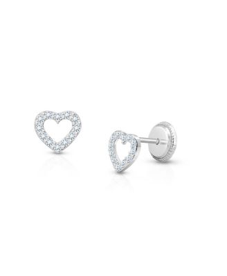 Tiny Blessings - Children's 14K Gold Love of Mine Studs Girls' Screw Back Earrings