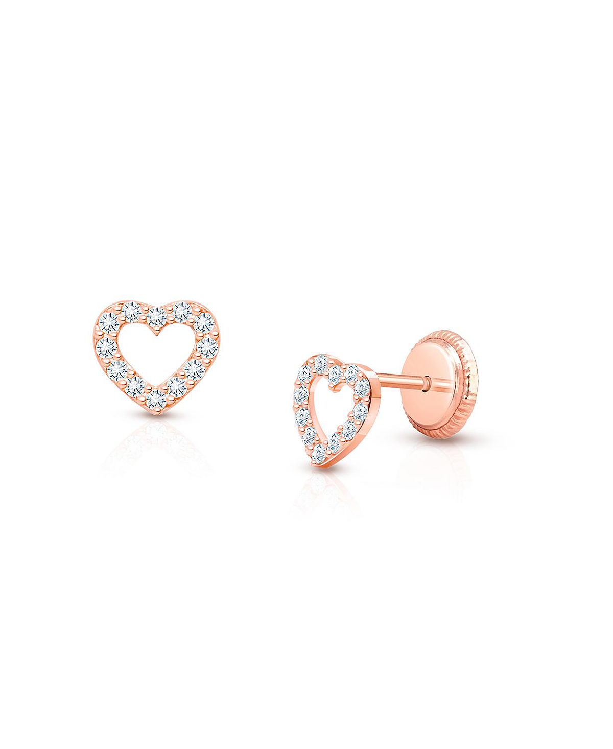 Tiny Blessings Tiny Blessings Children's 14K Gold Love of Mine Studs Girls' Screw Back Earrings
