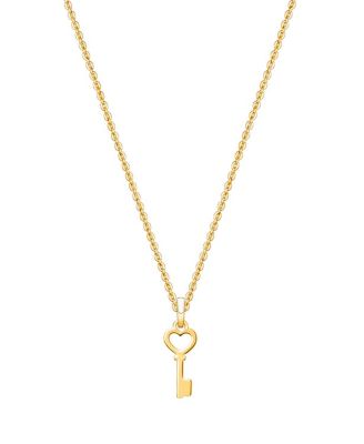 Tiny Blessings Girls' 14K Gold Key to My Heart 13-14 Necklace - Little Kid, Big Kid