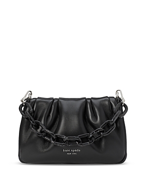 Kate Spade New York Souffle Smooth Leather Crossbody In Black