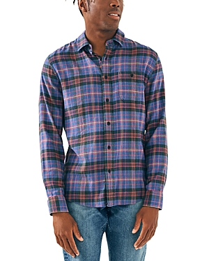 Shop Faherty Super Brushed Flannel Shirt In Trestle Tree Plaid