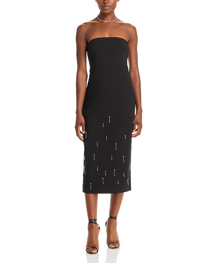 LIKELY Benny Strapless Beaded Midi Dress | Bloomingdale's