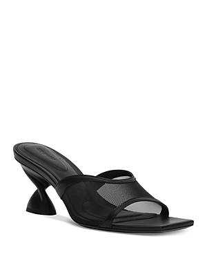 Simkhai Nixxi Twist Mid Heel Mules Black 38 In Black