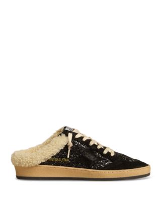 Golden Goose - Women's Super-Star Glitter Shearling Mule Sneakers