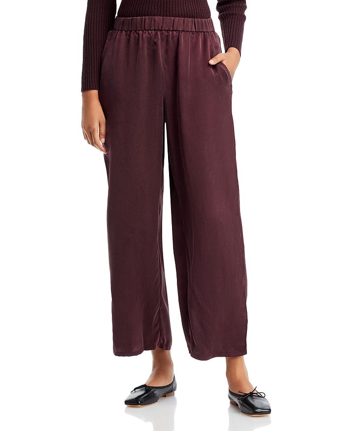 Eileen Fisher Cropped Wide Leg Ankle Pants | Bloomingdale's