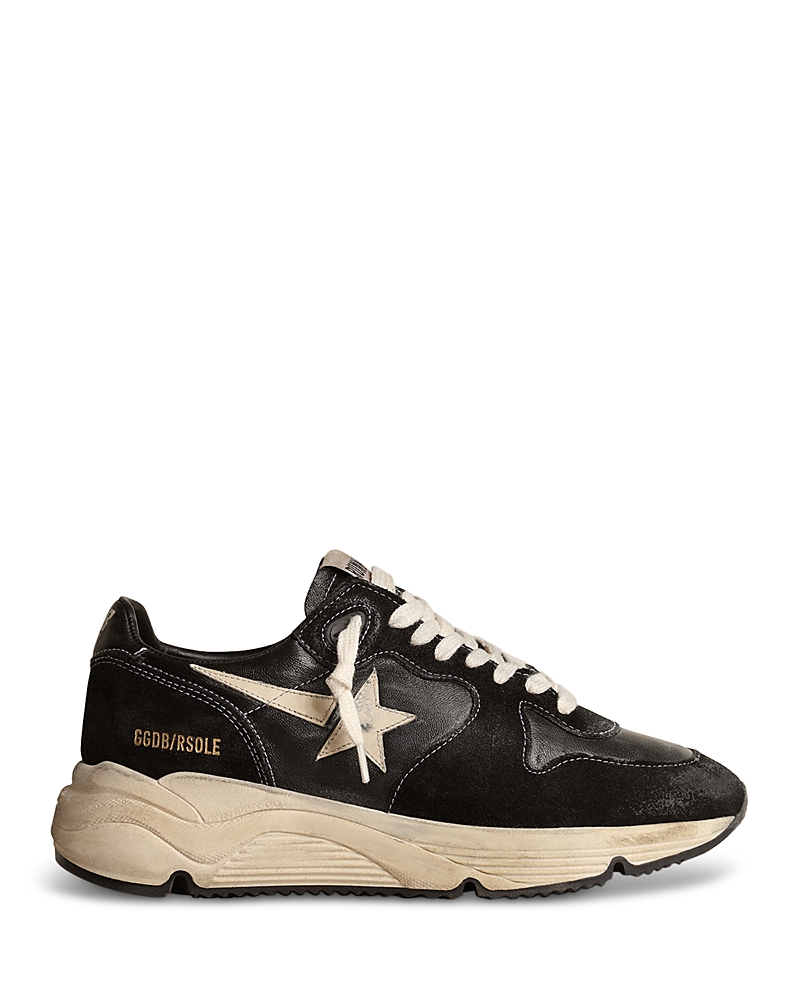 Golden Goose Women's Running Sole Lace Up Sneakers In Black/white