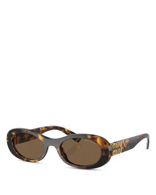 Miu Miu - Oval Sunglasses, 50mm