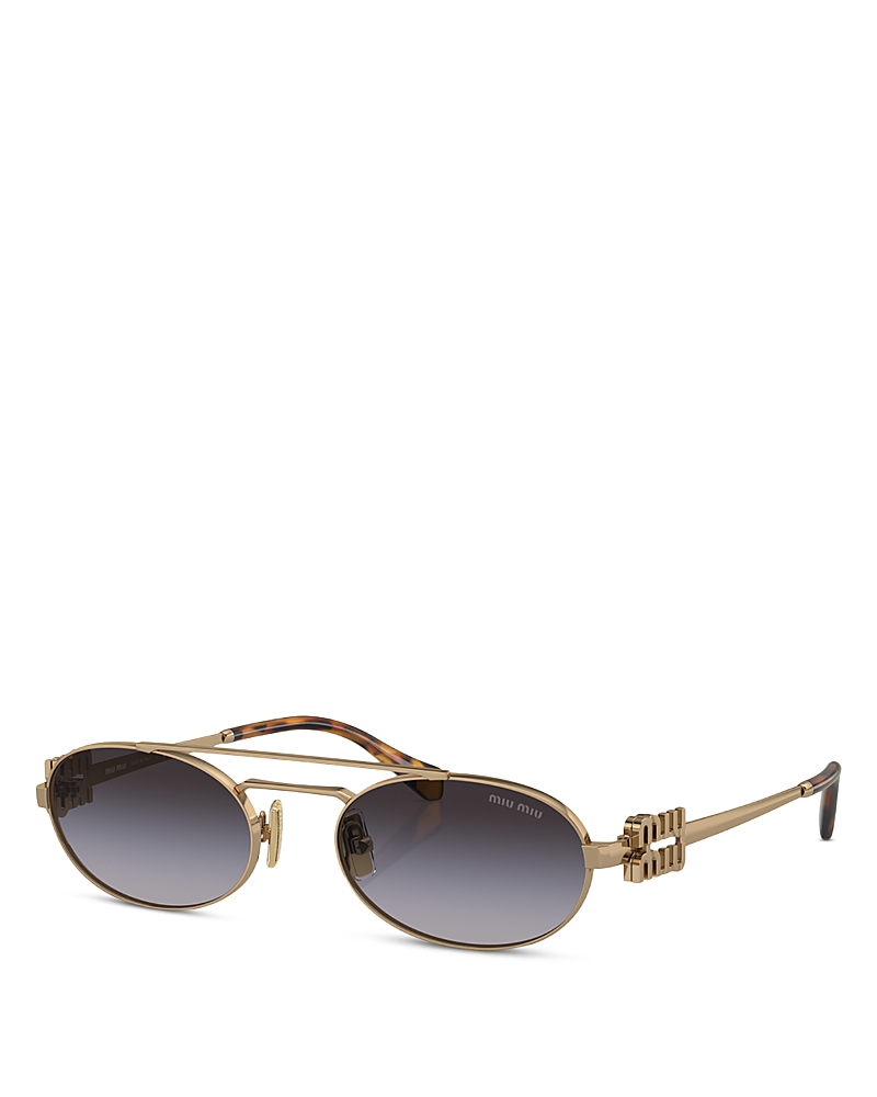 Miu Miu Oval Sunglasses, 53mm · OS