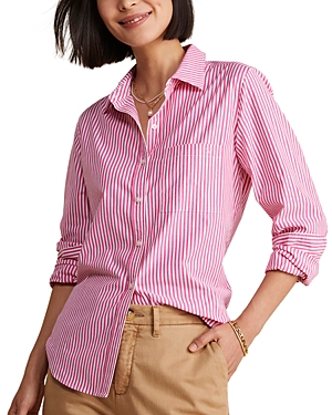 Shop Vineyard Vines Classic Button Front Shirt In Rhododendron