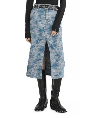 rag & bone - Sid Denim Midi Skirt
