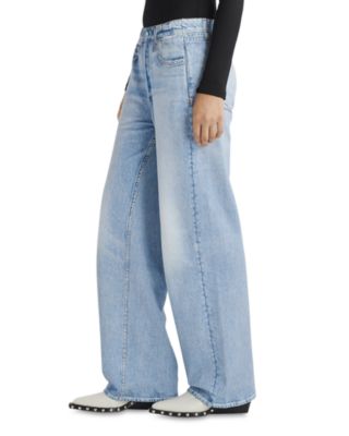 Miramar High Rise Wide Leg Cotton Terry Sweatpant Jeans