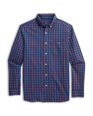 Vineyard Vines Long Sleeve Button Down Stretch Poplin Shirt ...