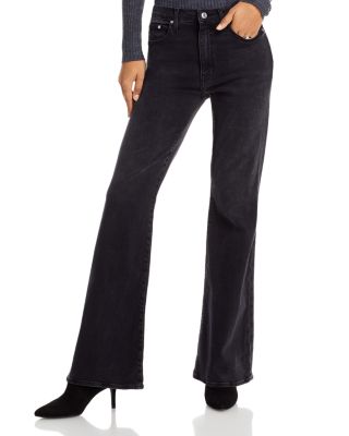 Derek Lam 10 Crosby - High Rise Flare Jeans in Noir