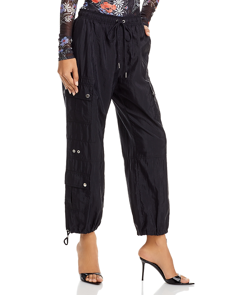 Cinq À Sept Nitsan Tie-cuff Cargo Pants In Black