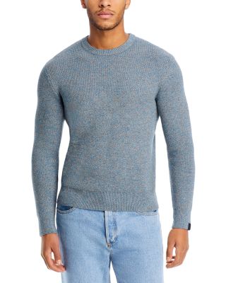 rag bone Dexter Cotton Blend Marled Classic Fit Crewneck Sweater