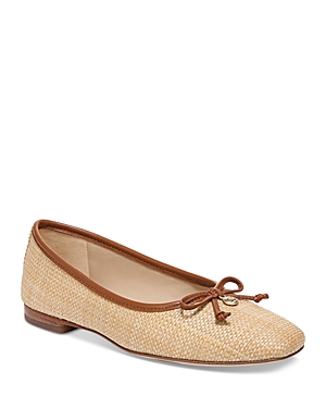 Shop Sam Edelman Women's Meadow Square Toe Bow Accent Loafers In Bleached Beachwood