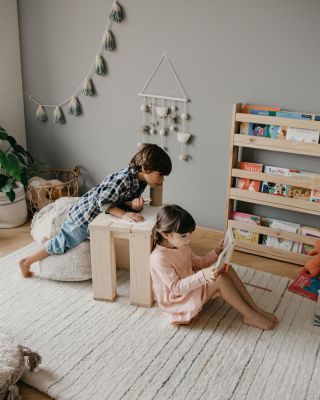 Woolable Kids Arona Washable Round Area Rug, 4' x 4'