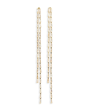 Crystal Haze Jewelry Capri Cubic Zirconia Drop Earrings In 18k Gold Plated