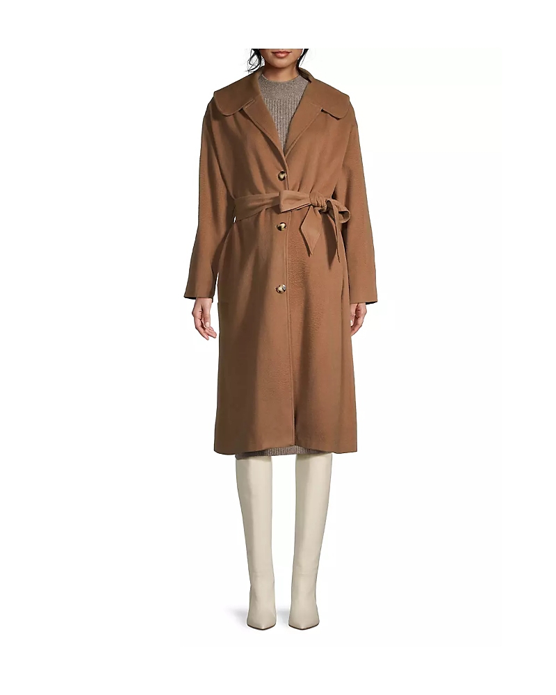 Emilia George Womens Eugene Coat In Light Camel