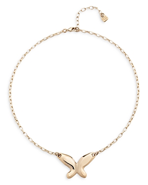 Butterfly Effect Pendant Necklace in 18K Yellow Gold Plated, 13.3