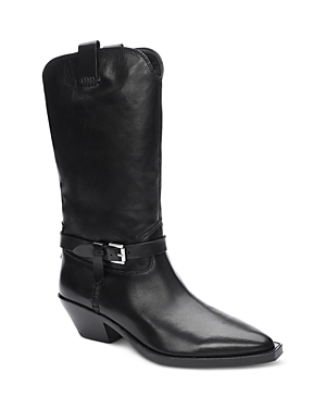 Shop Ash Women's Duran Leather Boots In Black