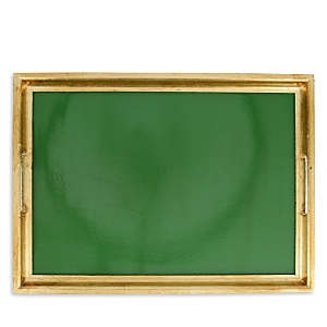 Vietri Florentine Wooden Rectangular Tray - Large In Green