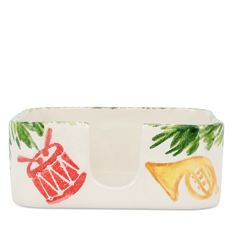 Vietri Nutcrackers Cocktail Napkin Holder In Multi